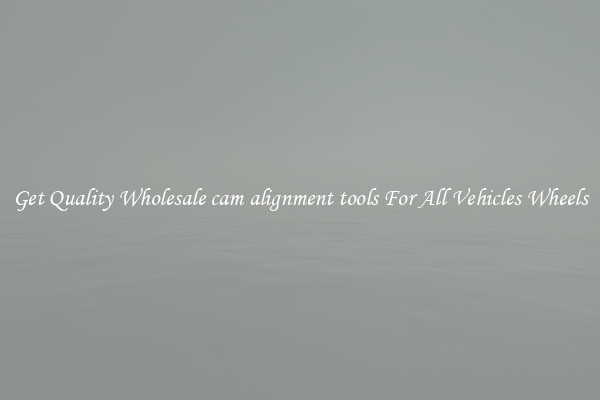 Get Quality Wholesale cam alignment tools For All Vehicles Wheels