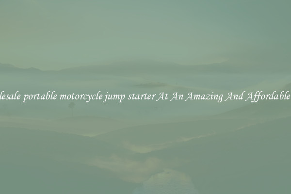 Wholesale portable motorcycle jump starter At An Amazing And Affordable Price