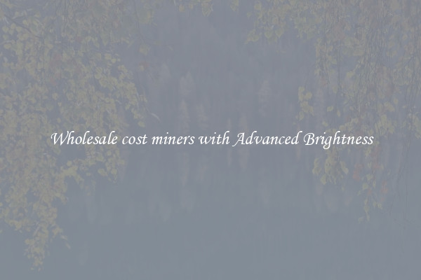 Wholesale cost miners with Advanced Brightness