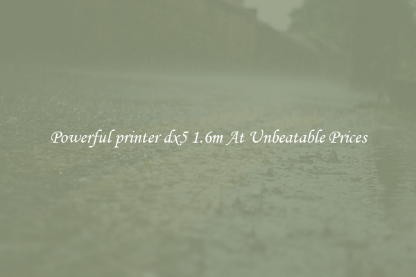 Powerful printer dx5 1.6m At Unbeatable Prices