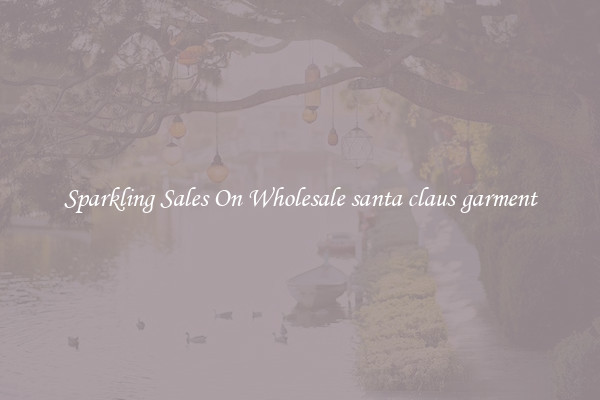 Sparkling Sales On Wholesale santa claus garment