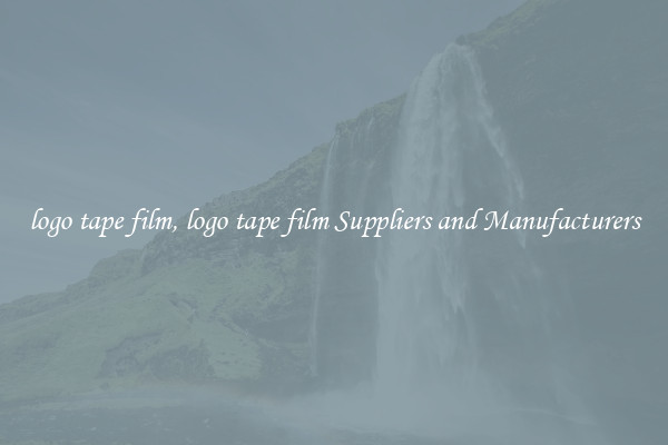 logo tape film, logo tape film Suppliers and Manufacturers