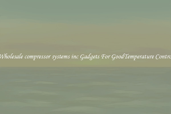 Wholesale compressor systems inc Gadgets For GoodTemperature Control