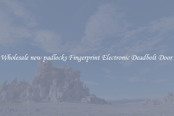 Wholesale new padlocks Fingerprint Electronic Deadbolt Door 
