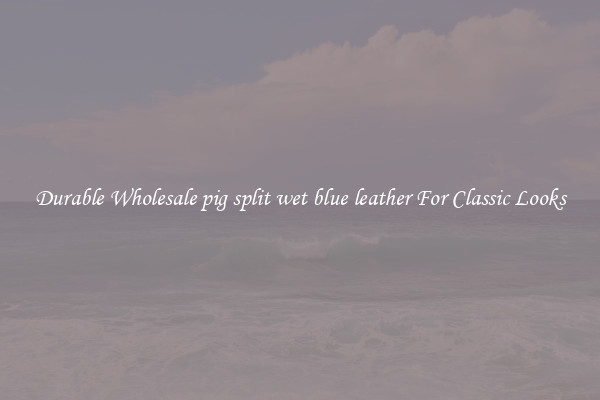 Durable Wholesale pig split wet blue leather For Classic Looks