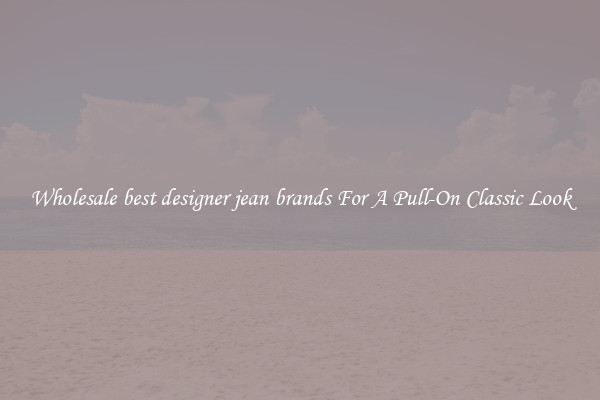 Wholesale best designer jean brands For A Pull-On Classic Look