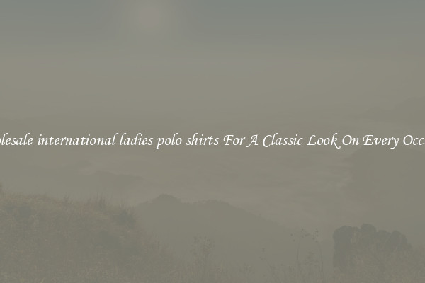 Wholesale international ladies polo shirts For A Classic Look On Every Occasion