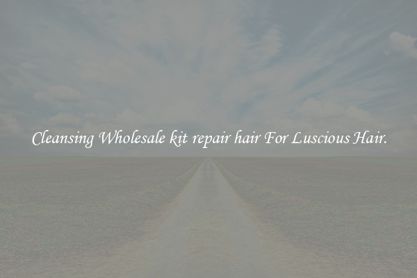 Cleansing Wholesale kit repair hair For Luscious Hair.