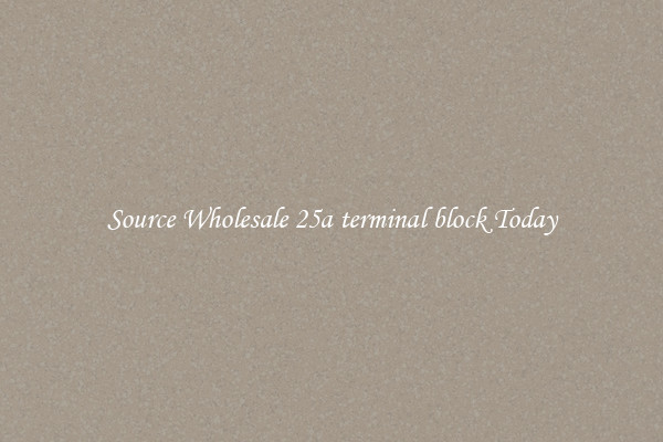 Source Wholesale 25a terminal block Today