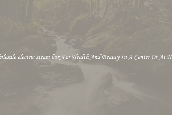 Wholesale electric steam box For Health And Beauty In A Center Or At Home