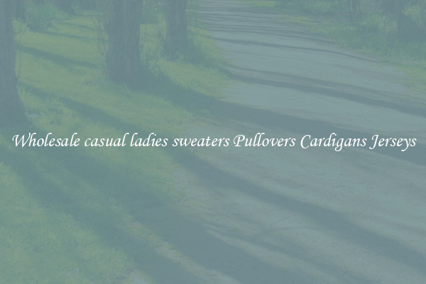 Wholesale casual ladies sweaters Pullovers Cardigans Jerseys
